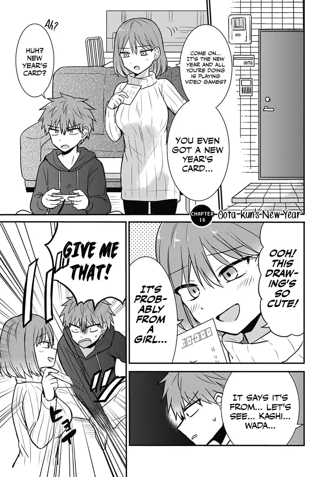 Expressionless Kashiwada-san and Emotional Oota-kun Chapter 16 1